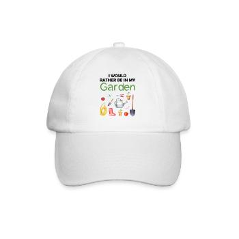 Garten Lustiger Spruch Hobbygärtner Geschenkidee - Baseballkappe - Weiß/Weiß - Vorne