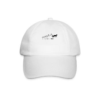 Trotting Horse Trat Racing Weekend Horses - Baseball Cap - white/white - Front