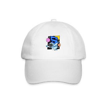 5e anniversaire 5 ans jeune astronaute de l’espace - Casquette classique - blanc/blanc - Devant