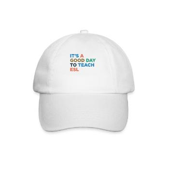 Teaching ESL teachers - Baseball Cap - white/white - Front