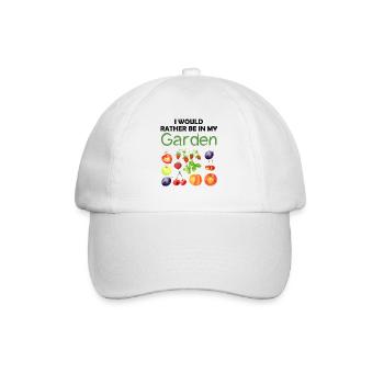 Jardin drôle Dicton Hobby Gardener Idée cadeau - Casquette classique - blanc/blanc - Devant