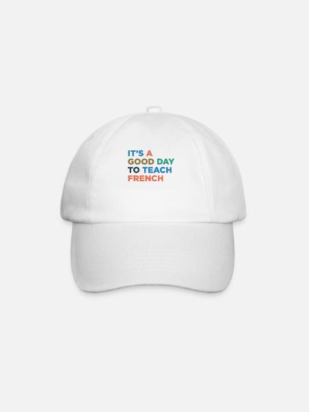Lesgeven aan leraren Frans - Baseballcap - wit/wit