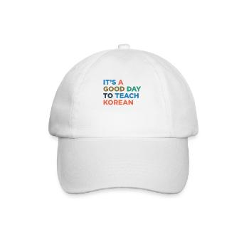 Enseigner les professeurs de coréen - Casquette classique - blanc/blanc - Devant