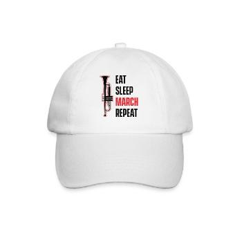 Trompete Trompeter Blasmusik Blaskapelle Trompeten - Baseballkappe - Weiß/Weiß - Vorne