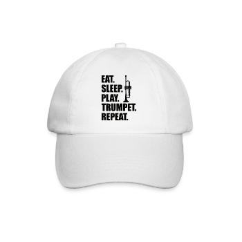 Trumpet Orchestra Musician Trumpeter Brass Music - Baseball Cap - white/white - Front