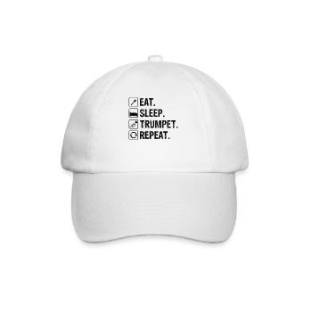 Trumpet Orchestra Musician Trumpeter Brass Music - Baseball Cap - white/white - Front
