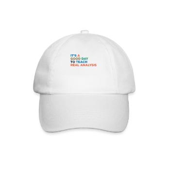 Enseigner à l’enseignant l’analyse réelle - Casquette classique - blanc/blanc - Devant