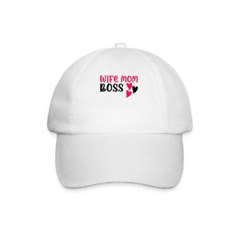Mère Épouse Boss Fête des mères Meilleure maman Chef - Casquette classique - blanc/blanc - Devant