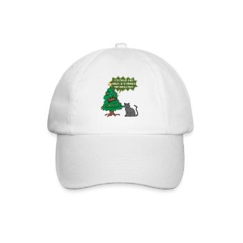 Si tu touches à mes boules Le chat - Casquette classique - blanc/blanc - Devant