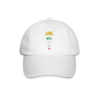 Moto Chopper Enduro Motocross Motard Moto - Casquette classique - blanc/blanc - Devant