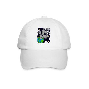 Dix 10e anniversaire - 10 ans Jeune astronaute - Casquette classique - blanc/blanc - Devant