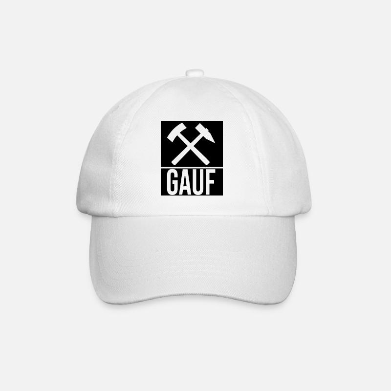 Erzgebirge Gauf Gruß - Baseballkappe - Weiß/Weiß