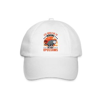La vie serait si ennuyeuse sans Opossums - Casquette classique - blanc/blanc - Devant