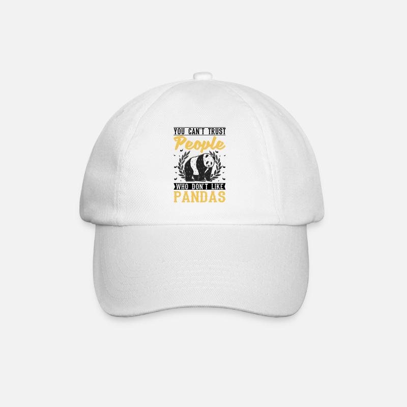 Panda Lover Panda Bear Gift - Baseball Cap - white/white