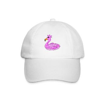 Beignet flamant rose - Casquette classique - blanc/blanc - Devant