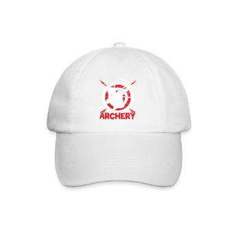 Bogensport Bogenschütze Bogenschießen Pfeil Bogen - Baseballkappe - Weiß/Weiß - Vorne
