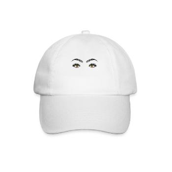 Augen - Baseballkappe - Weiß/Weiß - Vorne