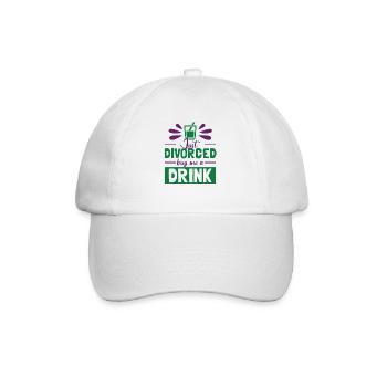 Just Divorced - Baseball Cap - white/white - Front