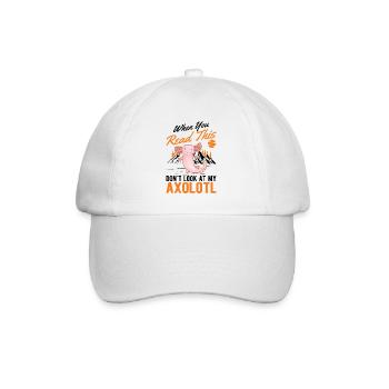 Axolotl Queue Cadeau Amphibien Axolotl - Casquette classique - blanc/blanc - Devant