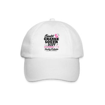Bientôt grande soeur 2024 - Casquette classique - blanc/blanc - Devant