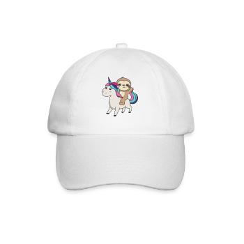 Paresseux Licorne Animaux mignons Licornes Paresseux - Casquette classique - blanc/blanc - Devant