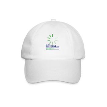 I'm Still Buffering - Baseball Cap - white/white - Front
