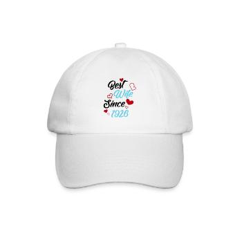 Anniversary Best Wife Since 1926 Wedding - Baseball Cap - white/white - Front