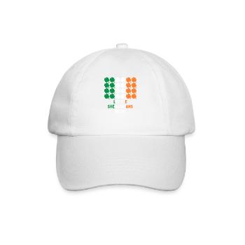 Fête de la Saint-Patrick Irlande Drapeau Clover Cadeau - Casquette classique - blanc/blanc - Devant