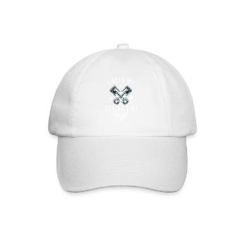 Citation mécanicien voiture moto cadeau, - Casquette classique - blanc/blanc - Devant