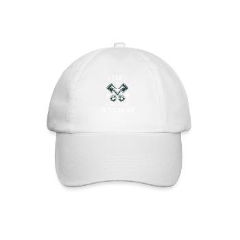 Citation mécanicien voiture moto cadeau, - Casquette classique - blanc/blanc - Devant
