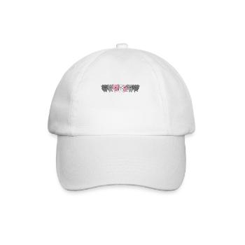 Demigirl Flag Pride LGBTQ süße Axolotl - Baseballkappe - Weiß/Weiß - Vorne