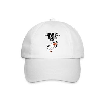 Nordsee Plattdeutsch Spruch Moin Möwe - Baseballkappe - Weiß/Weiß - Vorne
