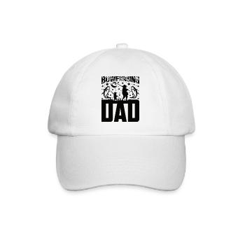Bogenfischer Bogenfischen Bogenangeln Vater Papa - Baseballkappe - Weiß/Weiß - Vorne