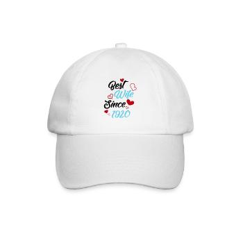 Anniversary Best Wife Since 1920 Wedding - Baseball Cap - white/white - Front