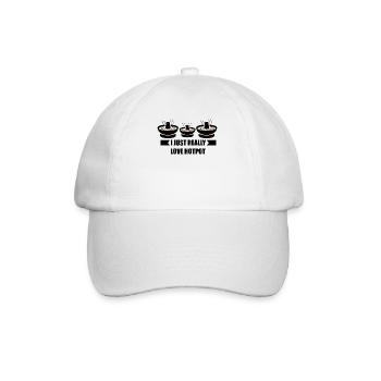 Chinese Fondue Hot Pot Hotpot - Baseball Cap - white/white - Front