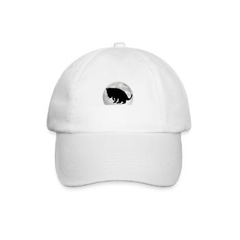 Opossum Moon Possum Marsupial - Baseball Cap - white/white - Front