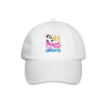 100 magische Tage von Kinder Unicorn - Baseballkappe - Weiß/Weiß - Vorne