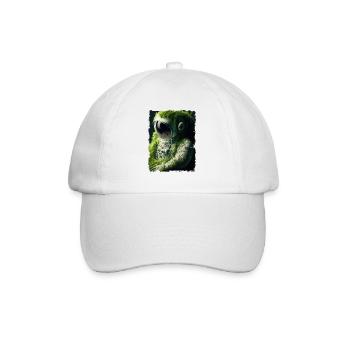 Astronaut grass overgrown - Baseball Cap - white/white - Front