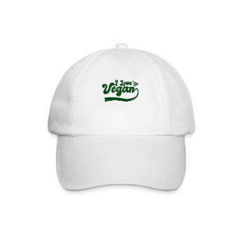 Vegan - Baseball Cap - white/white - Front
