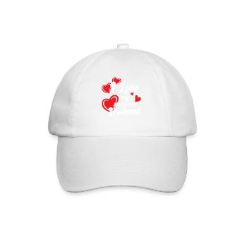 Petite amie, petit ami, homme, partenaire de la Saint-Valentin - Casquette classique - blanc/blanc - Devant