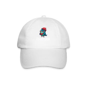 Petite amie, petit ami, homme, partenaire de la Saint-Valentin - Casquette classique - blanc/blanc - Devant