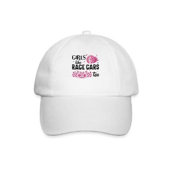 Drag Racing Race Car Girl Girls - Casquette classique - blanc/blanc - Devant