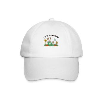 IlI Will Be In My Garden Bird Watching - Baseball Cap - white/white - Front