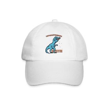Funny T-Rex - Baseball Cap - white/white - Front