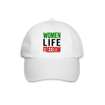 Women life freedom - Baseballkappe - Weiß/Weiß - Vorne
