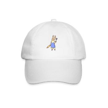 Cartoon Lama Chef - Casquette classique - blanc/blanc - Devant