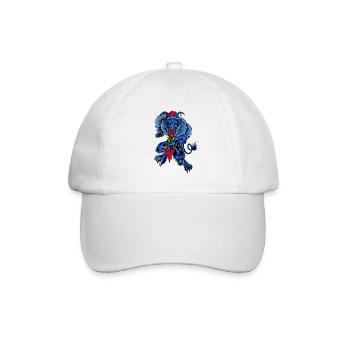 Krampus - Baseballkappe - Weiß/Weiß - Vorne