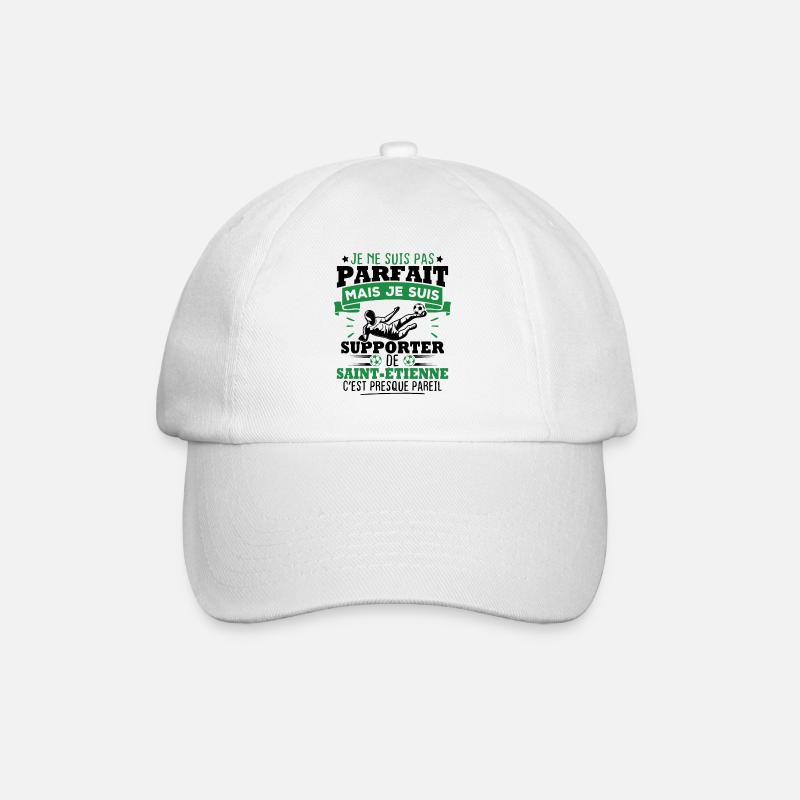 Je suis supporter de Saint Étienne - Casquette classique - blanc/blanc