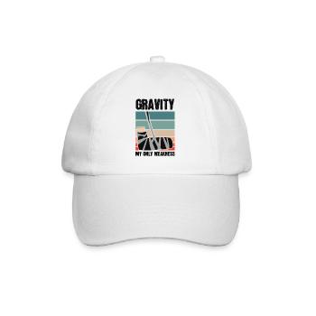 La gravité ma seule faiblesse osseuse - Casquette classique - blanc/blanc - Devant