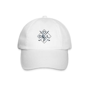 Golf Spieler Golf-Spielen Golfschläger Geschenk - Baseballkappe - Weiß/Weiß - Vorne